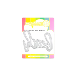 Waffle Flower Oversized Beach Word Die