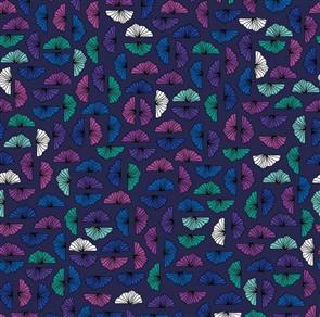 Stof Fabric - Roadside Flowers - Petals Black