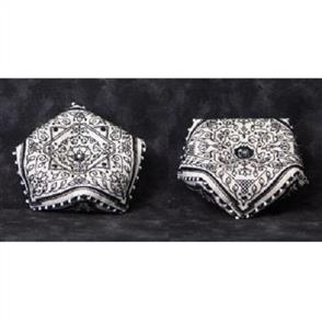 The Sweetheart Tree Blackwork Floral Biscornu Pincushion Chart