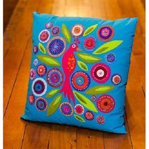 Wendy Williams Pattern - Crested Bird Cushion
