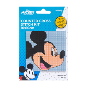 Disney Counted Cross Stitch Mini 10x10cm - Mickey