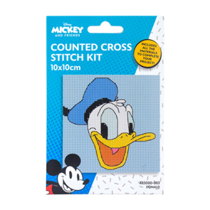 Disney Counted Cross Stitch Mini 10x10cm - Donald