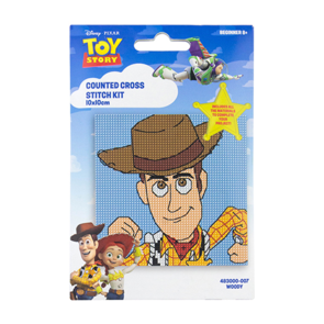 Disney Counted Cross Stitch Mini 10x10cm - Woody