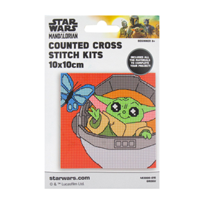 Disney Star Wars Counted Cross Stitch Mini 10x10cm - Grogu