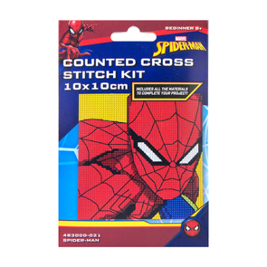 Disney Marvel Counted Cross Stitch Mini 10x10cm - Spiderman