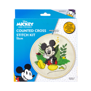 Disney Counted Cross Stitch Hoop Art Kit 15cm - Mickey