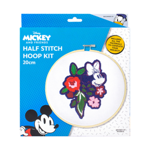 Disney Half Stitch Printed Hoop Art Kit 20cm - Minnie