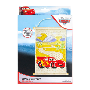 Disney Longstitch Wall Hang Kit 23x32.5cm - Lightning McQueen