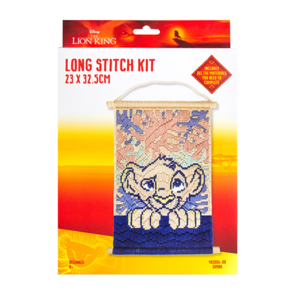 Disney Longstitch Wall Hang Kit 23x32.5cm - Simba