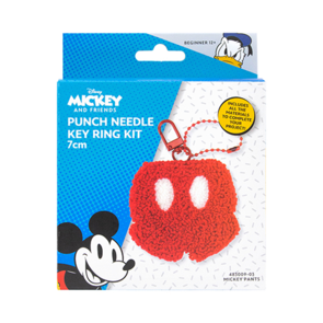 Disney Punch Needle Key Ring 7cm - Mickey Pants