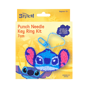 Disney Punch Needle Key Ring 7cm - Stitch