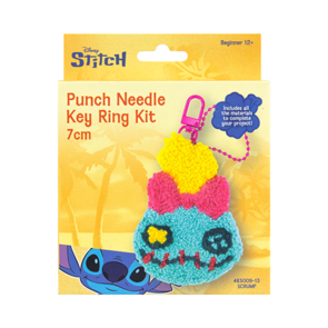 Disney Punch Needle Key Ring 7cm - Scrump