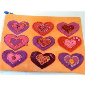 Sue Spargo Pattern - Heart to Heart Bag