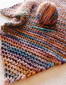 Holland Designs Crochet Pattern - C2C Zigzag Waffle Blanket