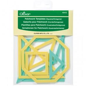 Clover Patchwork Templates - Square / Octogons