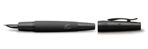 Faber-Castell E-Motion Fountain Pen - All Blacks - Pure Black M