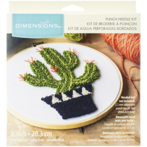 Dimensions Punch Needle Kit - Prickly Cactus