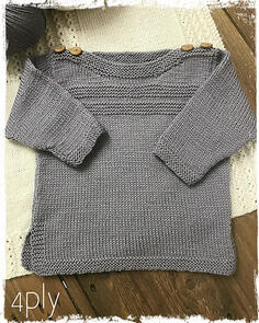 The Kiwi Stitch & Knit Co Vintage Jumper 4ply - Pattern / Kit