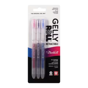 SAKURA Gelly Roll Retractable Stardust Pen set - 3pcs