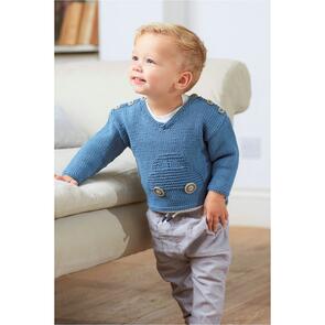 Sirdar Baby Cotton Car Sweater Pattern