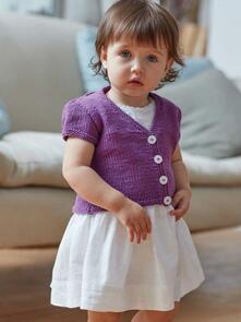 Sirdar Simple Baby V-Neck Cardigan - Knitting Kit/Pattern