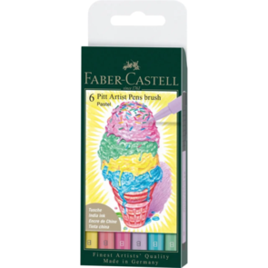 Faber-Castell Pitt Artist Pens B Pastels - Set 6