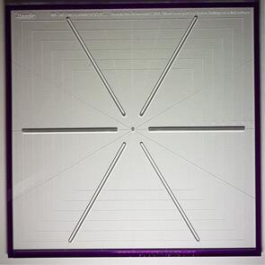 Westalee 6-Point Crosshair Ruler 12.5"