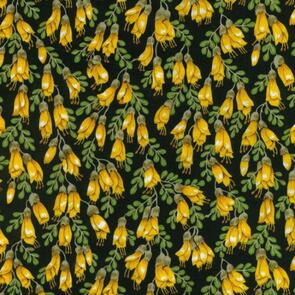Nutex Kiwiana fabrics - Kowhai Blossoms
