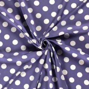 Nooteboom Viscose Poplin - Dot Pattern #19060 - Colour 44 - Purple