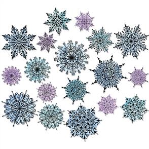 Sizzix Tim Holtz Framelits Dies By  18/Pkg - Swirly Snowflakes