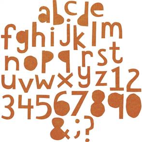 Sizzix Tim Holtz Thinlits Dies 102/Pkg - Alphanumeric Lower Case