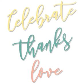 Sizzix Thinlits Die Set 3PK Occasion Phrases