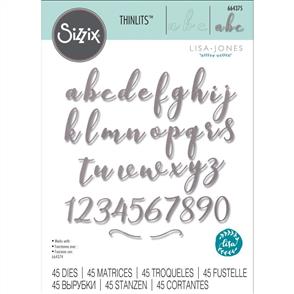 Sizzix Thinlits Die Set 45PK Elle Lowercase