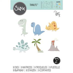 Sizzix Thinlits Die Set 9PK Dinosaurs