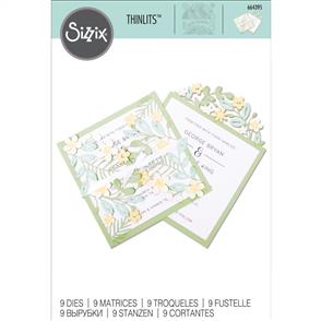 Sizzix Thinlits Die Set 9PK Floral Edges #2