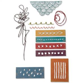 Sizzix Thinlits Die Set 11PK Media Marks