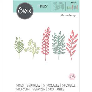 Sizzix Thinlits Die Set 5PK - Delicate Leaves
