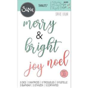 Sizzix Thinlits Die Set 5PK - Chaning Seasons Phrases