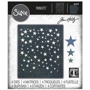 Sizzix Tim Holtz Dies - Falling Stars - 4Pkg