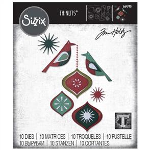 Sizzix Tim Holtz Dies - Ornamental Birds - 10Pkg