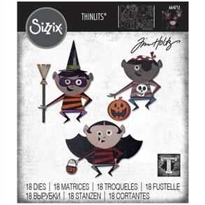 Sizzix Tim Holtz Dies - Trick Or Treater - 18Pkg