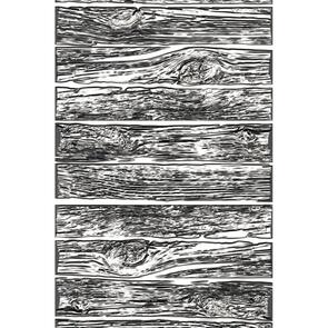 Sizzix Tim Holtz 3-D Texture Fades Embossing Folder Mini Lumber