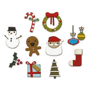 Sizzix Tim Holtz Die Set 11PK Christmas Minis