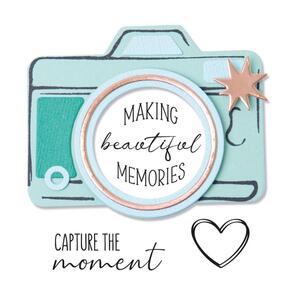 Sizzix Framelits Die Set 6PK w/4PK Stamps Memory Maker