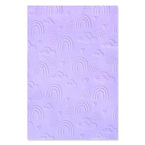 Sizzix Multi-Level Embossing Folder Rainbow Sky by Jennifer Ogborn