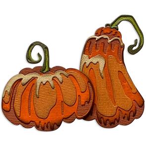 Sizzix Tim Holtz Thinlits Die Set 12pk - Pumpkin Duo Colorize