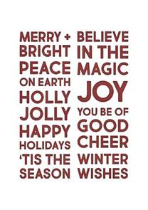 Sizzix Tim Holtz Thinlits Die Set 9PK - Bold Text, Christmas