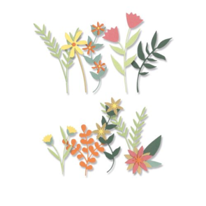 Sizzix Thinlits Die Set 16PK - Boho Bouquet