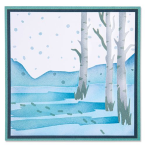 Sizzix Layered Stencils 4PK - Winter Scene
