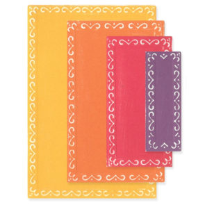 Sizzix Fanciful Framelits Die Set 9PK  -  Renee Deco Rectangles